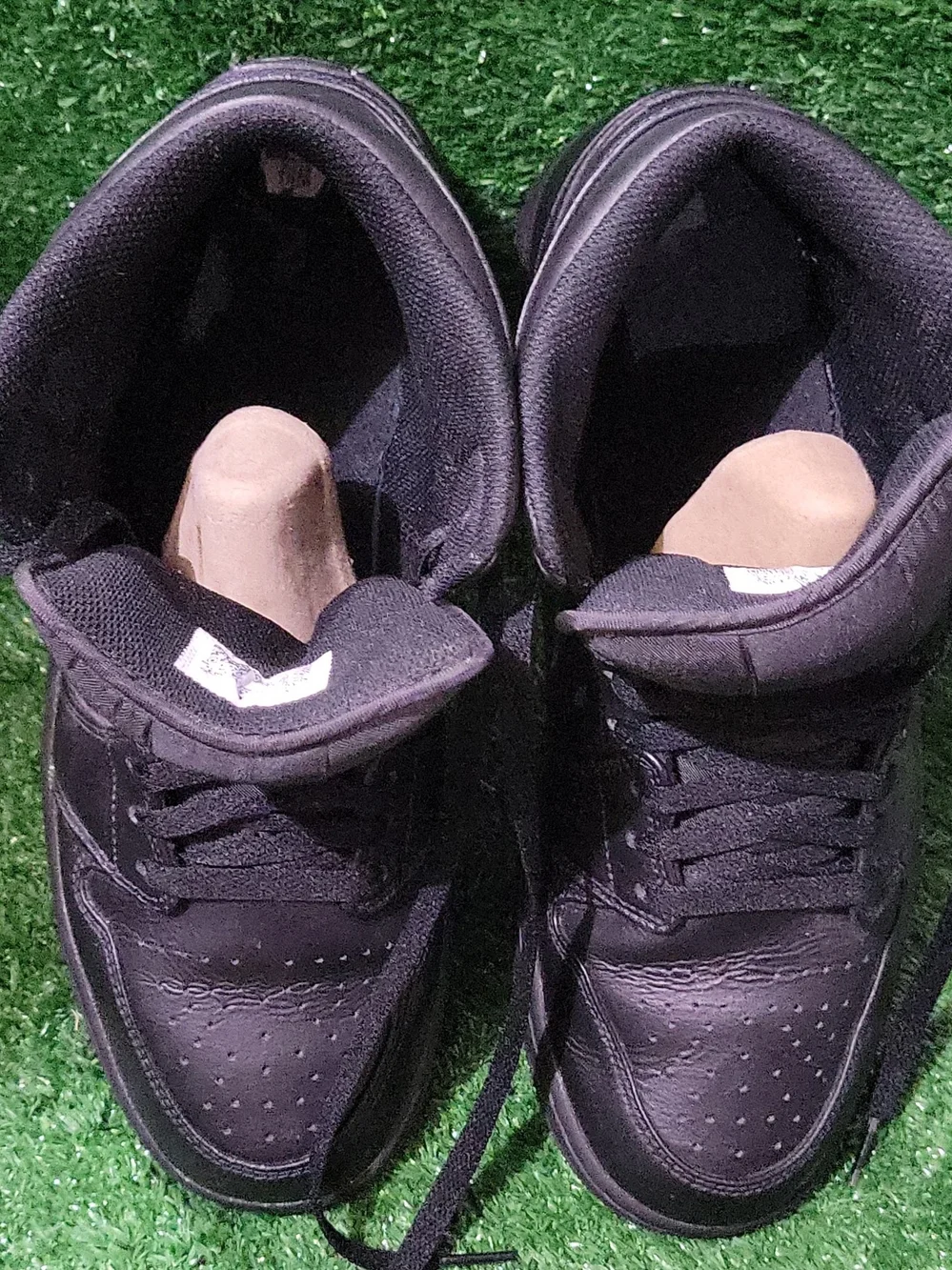 Nike Black High-Top Leather Sneakers